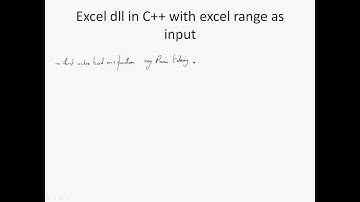 Excel dll using C++ with range as input