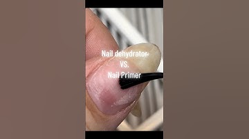 Difference between Nail primer and Nail dehydrator.