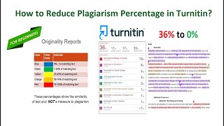 How to Reduce Plagiarism Percentage in Turnitin?