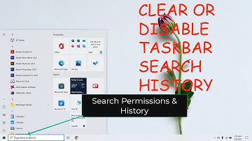How To Clear Or Disable Taskbar Search Box History In Windows 10 Tutorial [2022]