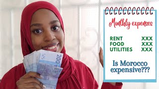RENTING HIGH END apartment in Morocco 2023 🇲🇦 | Our monthly expenses: rent, bills, grocery...