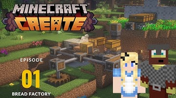 Automatic Bread Farm! - Minecraft Create Mod - EP1