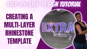 HOW TO CREATE A MULTI-LAYER RHINESTONE TEMPLATE | MULTI-COLOR RHINESTONE DESIGN