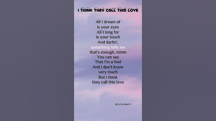 Elliot James Reay - I Think They Call This Love (Lyrics), Cover by - Matthew Ifield #song #lyrics