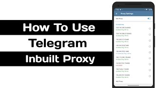 How To Use Telegram Inbuilt Proxy screenshot 5