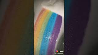Разноцветная бомбочка для ванной! Радуга! #тренд Let's Link (L.Dre Remix) WhoHeem #водныепроцедуры