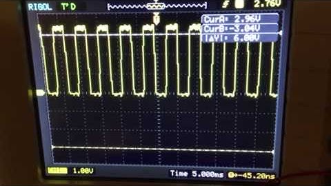 Digital oscilloscope aliasing demonstration