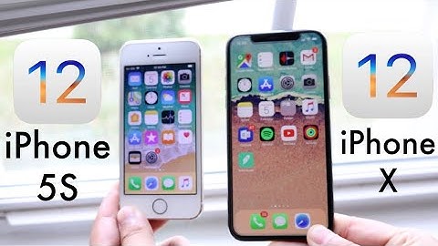 So sánh x performance vs iphone 5s