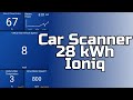 Car Scanner OBDII app for the 28 kWh Ioniq EV