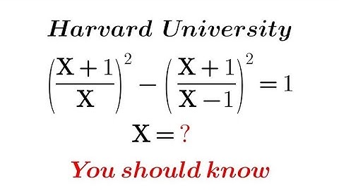 Harvard University Admission InterviewTricks || Find X=? || #maths #education #math #power #algebra