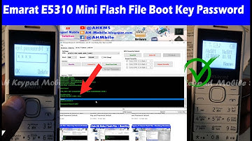 Emarat E5310 Mini (SPD6531A) Flash File Boot Key and Password