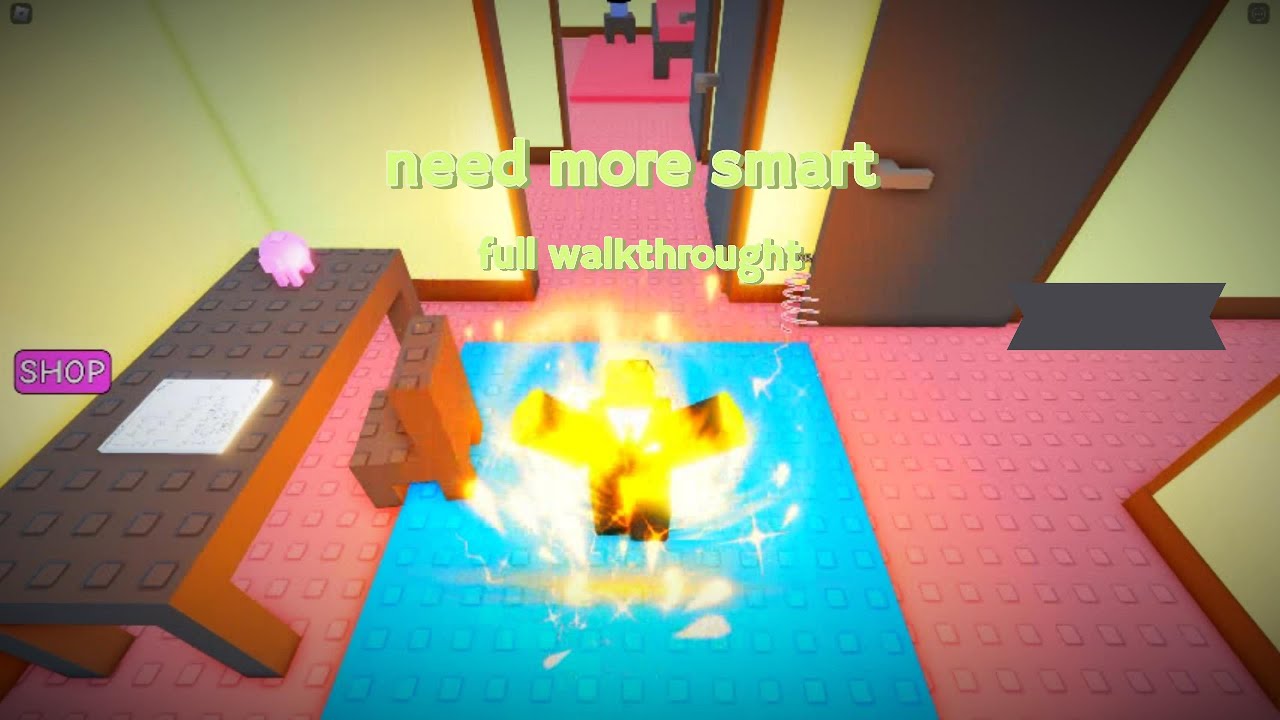 ROBLOX - NEED MORE SMART - full walkthrough BAD ENDING | Toom Noob Gaming