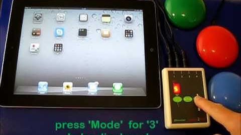 Using the iPad switch access device Switch2Scan with 3 switches. MODE 3