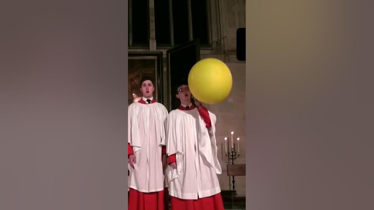 Boy uses helium to hit the high notes during choir!😯😳 YouTube