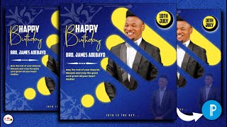 Expert Birthday Flyer Design Techniques | Learn how to design a Birthday Flyer in Pixellab screenshot 2