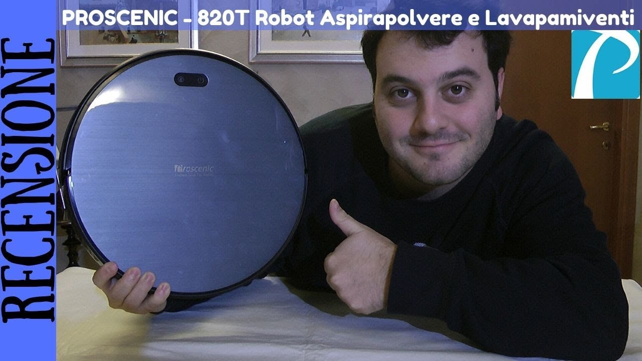 RECENSIONE - Robot Aspirapolvere e Lavapavimenti Proscenic 820T - YouTube