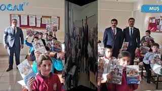 Muş ve Bingöl'de Öğrenim Gören Çocuklara Ülkü Ocakları Yayınları Hediye Edildi.