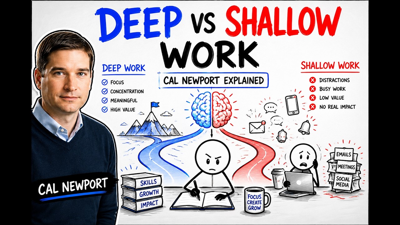 Deep Work vs Shallow Work Explained | Cal Newport's Powerful Idea