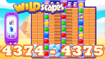 Wildscapes Level 4374 - 4375 HD Gameplay Walkthrough 3 match puzzle | android | GameGo Game | IOS