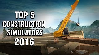 TOP 5 CONSTRUCTION SIMULATORS 2016 | Gameplay Video Android & IOS screenshot 1