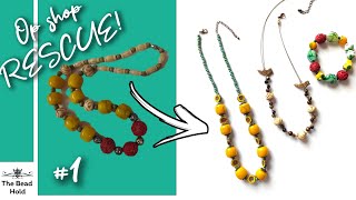 One $3 necklace provides feature beads for THREE gorgeous new pieces!