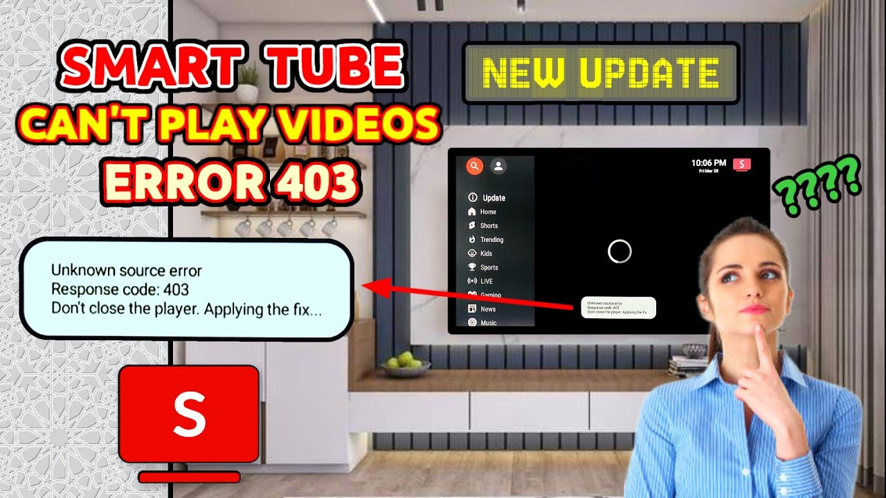 SmarTube Error Code 403 - YouTube