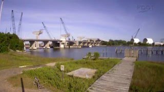 Footage of the Florida Department of Transportation moving 200+ foot beams for the new Sisters Creek Bridge on Heckscher Road.