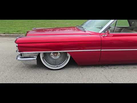 The 1963 Cadillac Coupe Deville #bagged #baggedlifestyle #spokesandvogues #kandypaint