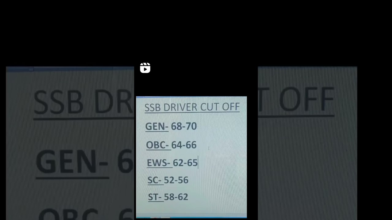 Ssb driver cut off 2023