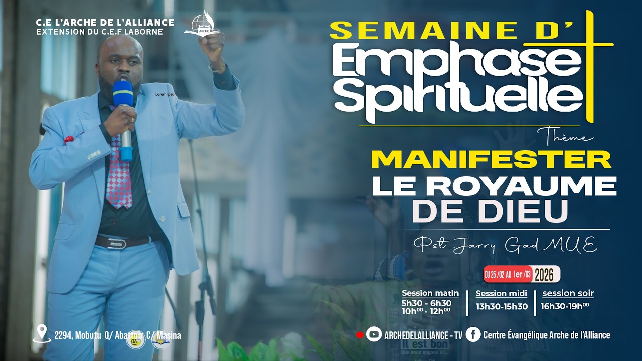 🔴LIVE EMPHASE SPIRITUELLE [ PAST Jarry GAD MUE ]