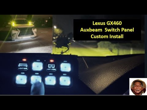 AUXBEAM 8 Gang Switch Panel for the Lexus GX460