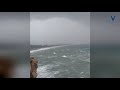 Huge waves and a hurricane hit the coast of Antalya! Flood in Turkey