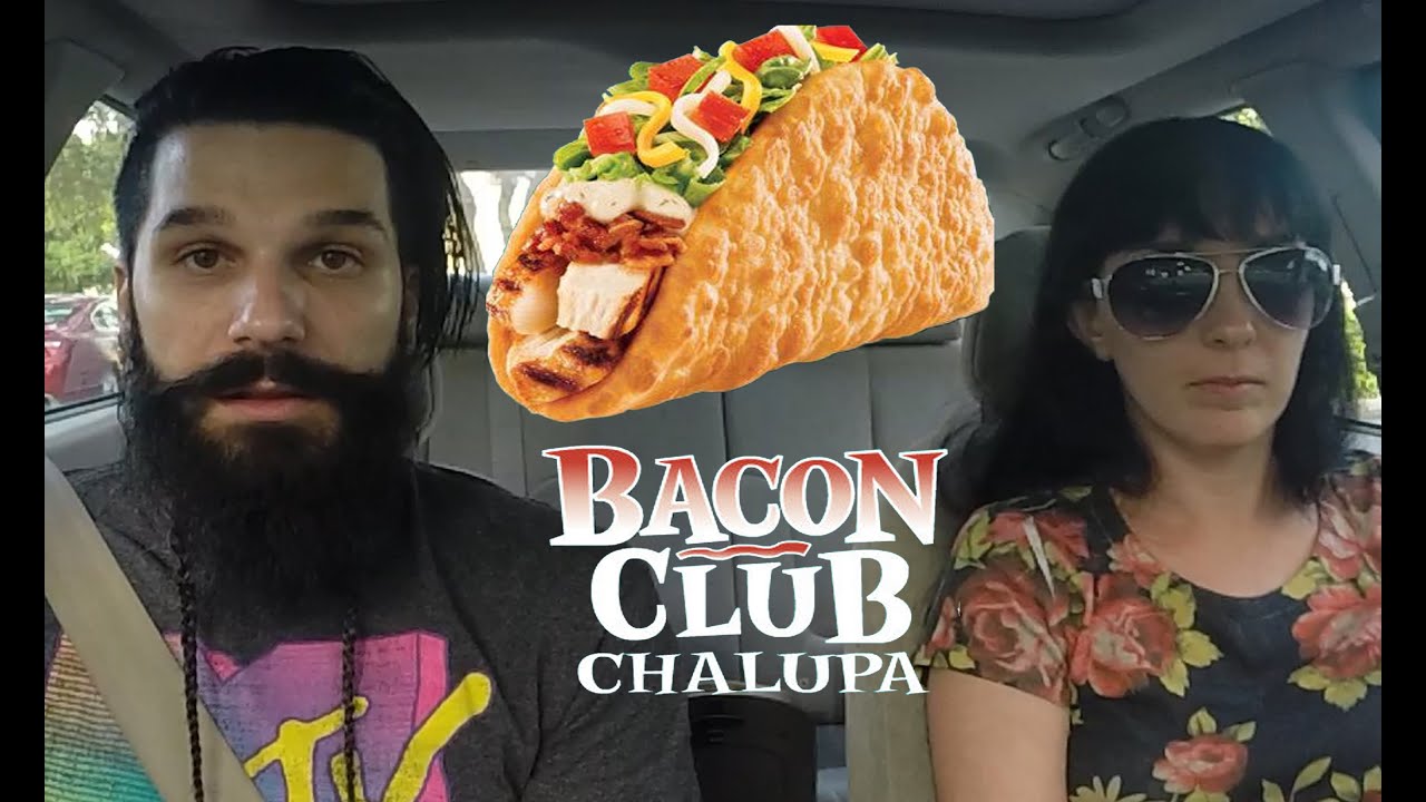 Taco Bell Bacon Club Chalupa REVIEW! 1st looks YouTube