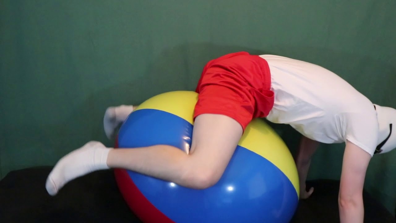 48" Beach Ball - Ride and Deflate - YouTube