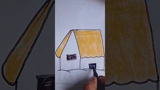 Home 🏠 drawing | easy drawing tutorial|@shilpirpran #youtubeshorts #homedrawing #dailyshorts #shorts
