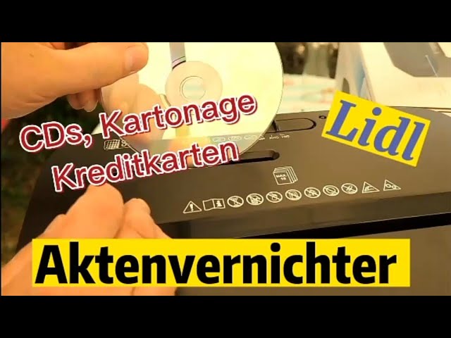 Aktenvernichter, Kreditkarten,CDs. - YouTube