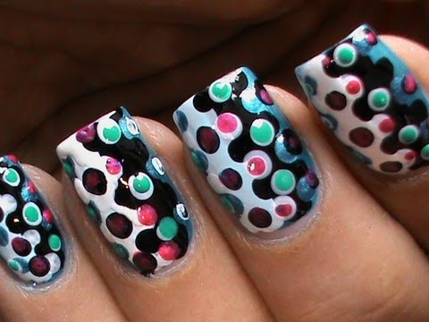 Dotting Nail Art Designs For Beginners Cute Easy Polka Dots Dotting Tool Dotted Nails technique