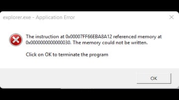 🖥️ explorer.exe - Application error during restart or shutdown fix