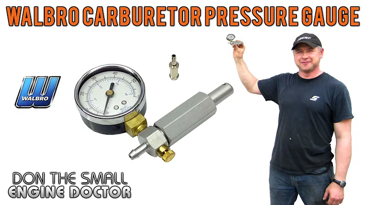 WALBRO Carburetor Pressure Tester Gauge - Must Have Tool!