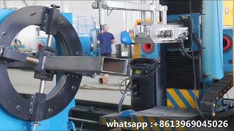 8 Axis Square Tube CNC Plasma Gas Cutting Beveling Machine | Multi Function Pipe Cutting Machine