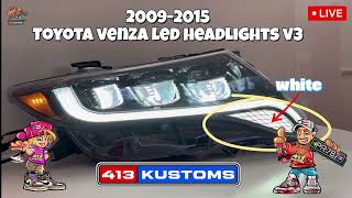 2009  2015 Toyota Venza Led Headlight V3 White Illumination
