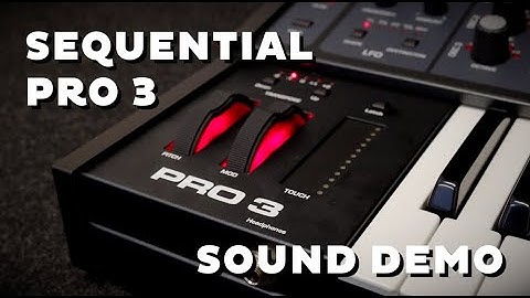 Sequential Pro 3 - Sound Demo (No Talking)