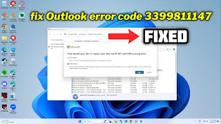 (FIXED) Outlook error code 3399811147 in Windows