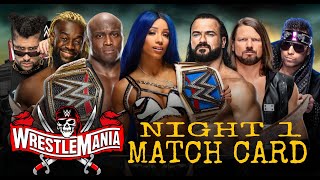 WWE Wrestlemania 37 Night 1 Match Card 2021 | ABW