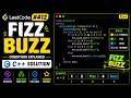 Fizz Buzz | LeetCode 412 | Conditions Explained in C++