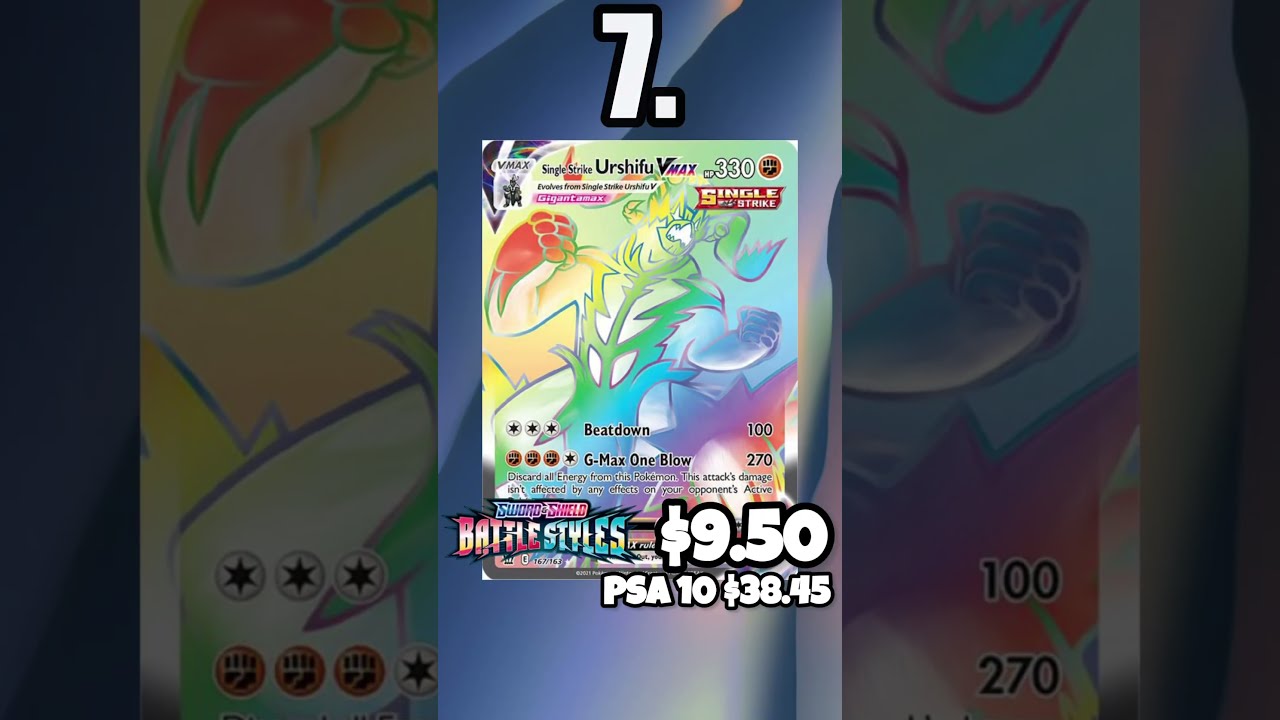 Top 10 Most Valuable Urshifu Pokemon Cards Top10 Pokemontcg Shorts