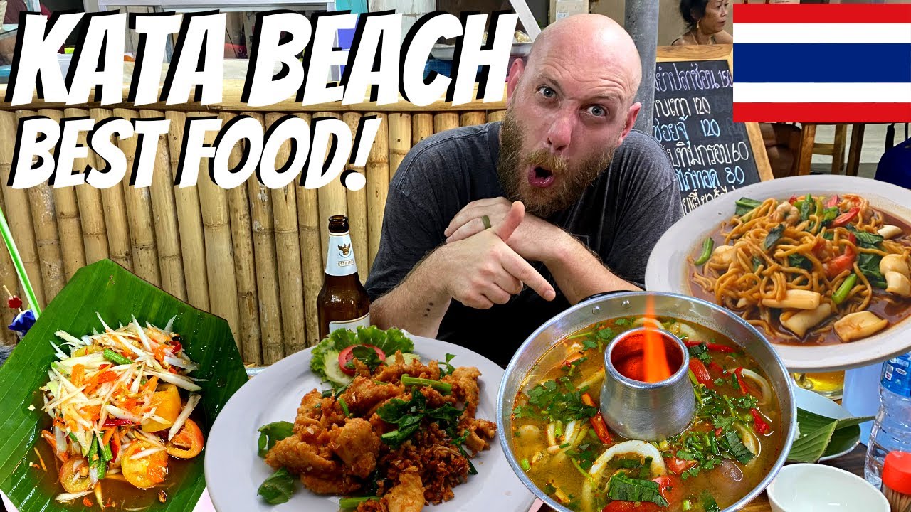 Best Thai Food Spots and Restaurants in Kata Beach Phuket 🇹🇭 | Thailand Travel Vlog 2023