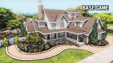 Suburban House Base game The Sims 4 Stop motion Speed build | No CC |