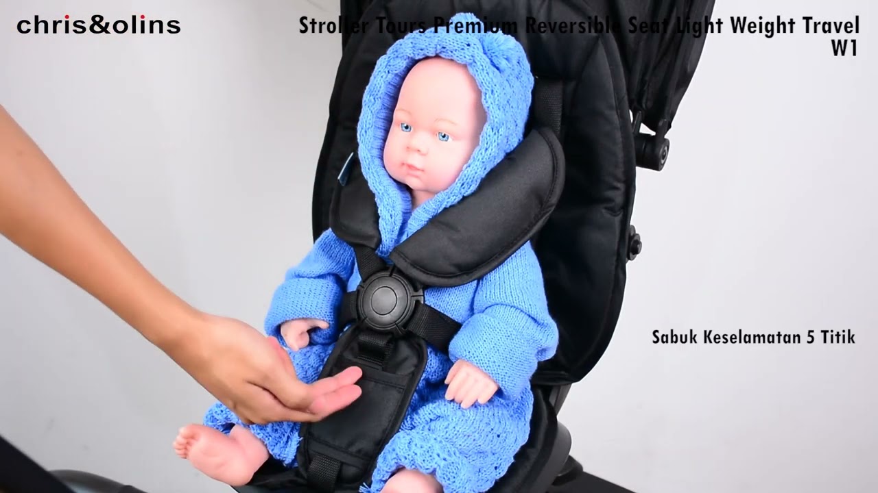 ChrisOlins W1 Stroller Tours Reversible Seat Light Weight Travel