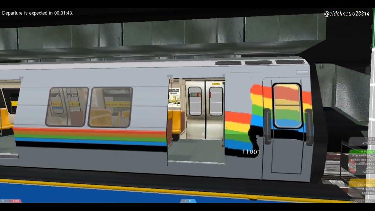 OpenBVE MCCS | 54: Recorrido Línea 4 [Zona Rental - Capuchinos] con el Alstom S1 Propuesta de 2007